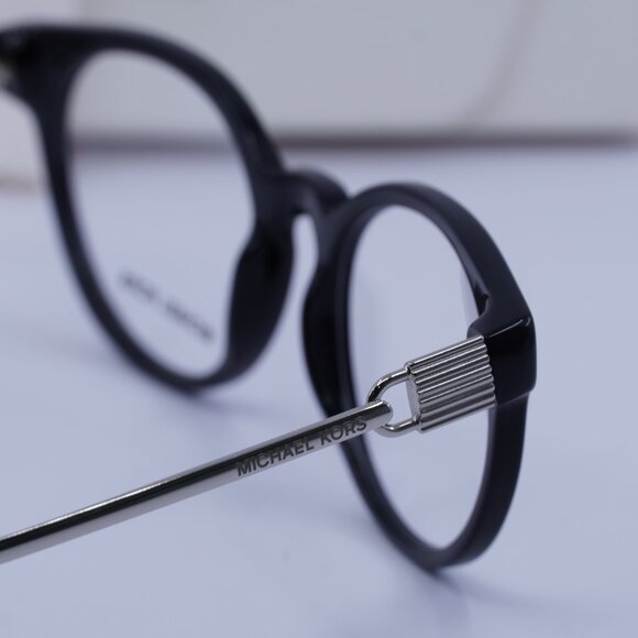 Michael Kors MK4048 3163 Kea Round Eyeglasses 51mm - Black/Silver - Picture 10 of 11